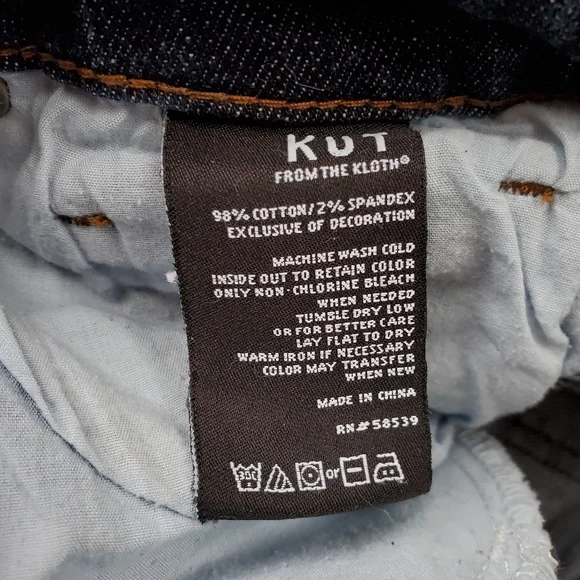 Kut Embroidered raw edge cropped jeans Reese - Picture 5 of 9